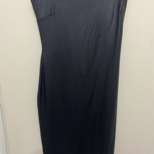 Leather dress new, black, sizes S and M