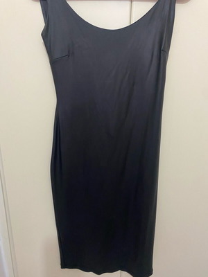 Leather dress new, black, sizes S and M
