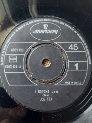 Joe Tex I Gotcha / A Mother's Prayer 7" single μεταχειρισμένο, R&B / Soul