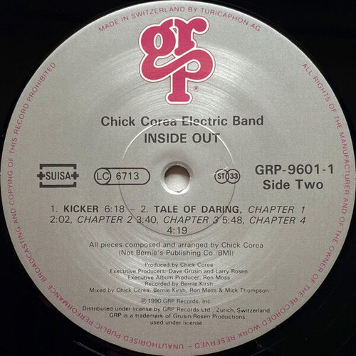Chick Corea Elektric Band Inside Out vinyl record used, jazz