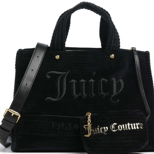 Juicy Couture velvet fabric handbag new, black