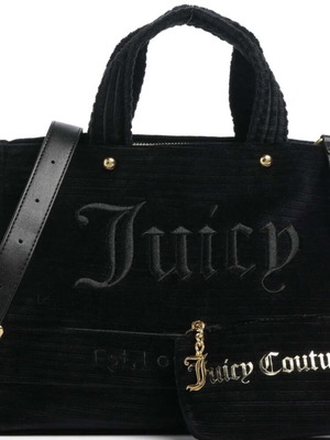 Juicy Couture velvet fabric handbag new, black