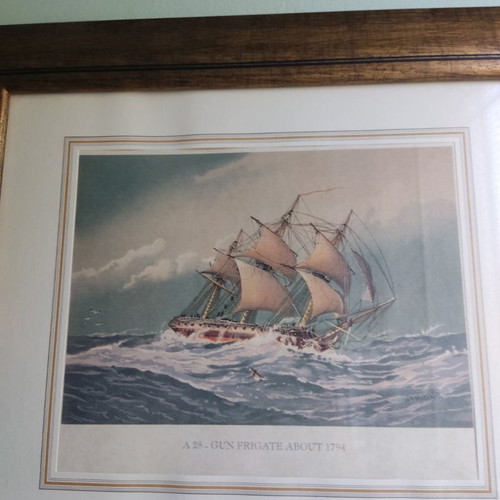 Sailing Ship Painting used by William Mitchell