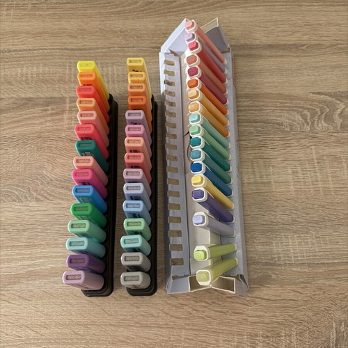 Stabilo Desksets fluorescent, pastel and Swingcool, like new