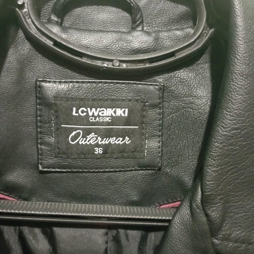 Faux leather jacket used, size 36