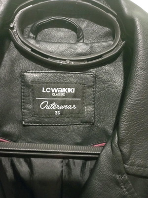 Faux leather jacket used, size 36