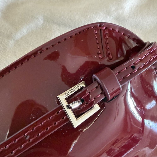Jacquemus Le Bisou Burgundy Handbag new