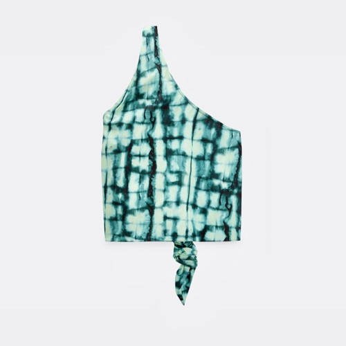 Zara one-shoulder top with tie