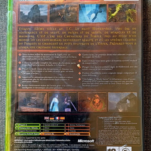 Knights Of The Temple Infernal Crusade Xbox sealed