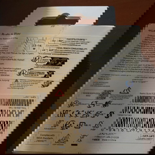 Xiaomi Redmi Buds 6 ασύρματα ακουστικά καινούργια