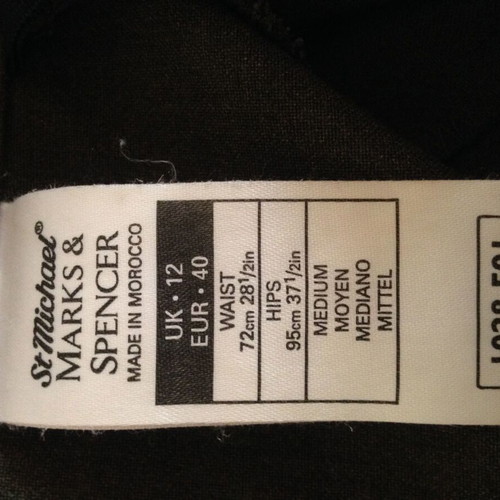 Corduroy pants Marks & Spencer used, dark green, size 40