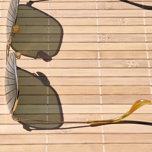 Ray Ban Caravan sunglasses vintage used, made in USA by Bausch and Lomb