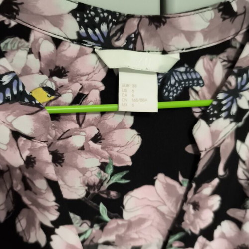 H&M Shirt Dress Like New With Floral Pattern Size M
