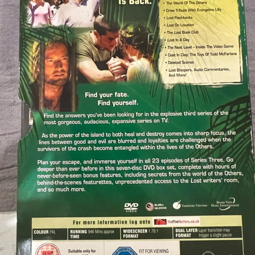 Lost Season 3 Boxset DVD like new