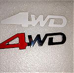  Διακοσμητικο Μεταλλικο Σημα Αυτοκινητου 4WD