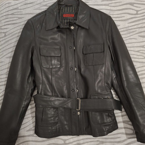 Stanfield leather jacket, black, size XL