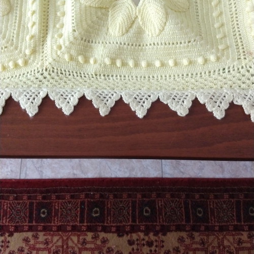 Knitted blanket for super double bed lemon color with baby blanket new