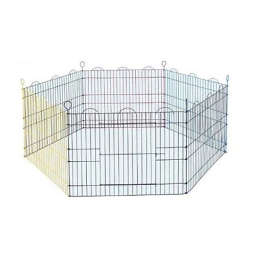 Ikaros Hexagon Multicolour Metal Play Pen for Dogs like new