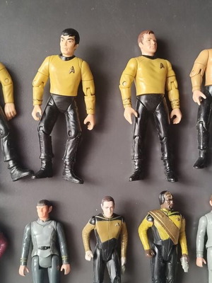 Star Trek The Next Generasion παλιές φιγούρες μεταχειρισμένες, πακέτο όλα μαζί