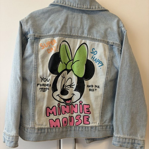 Minnie denim jacket Zara like new, size 4-5 years