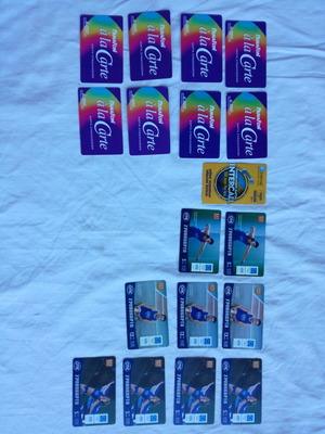 Used old phone cards pack of 113 with telecards and hotel cards