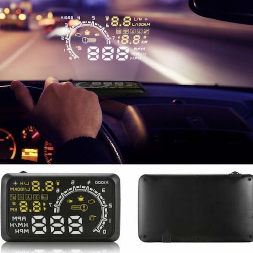 Head Up Display multi-function for windshield indicators with OBD2 connection like new