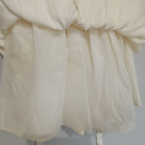 Palatino satin children's dress like new, white/beige size 110
