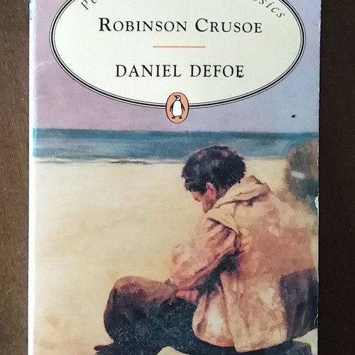 Robinson Crusoe English book like new