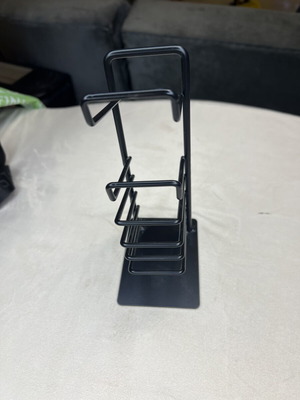 Black headphone stand