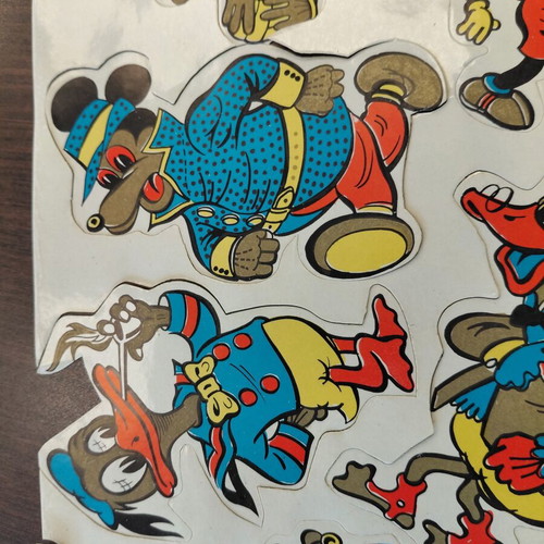 Vintage children stickers from the 1960s like new