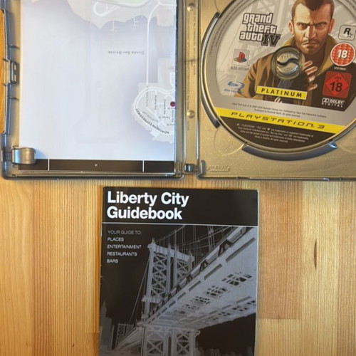 GTA 4 PS3 Platinum game with map