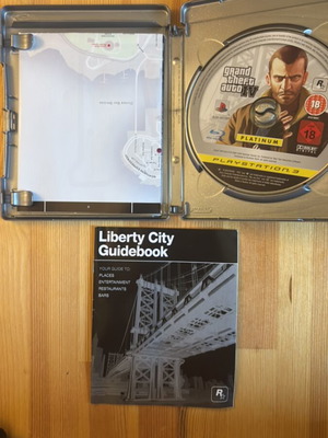 GTA 4 PS3 Platinum game with map