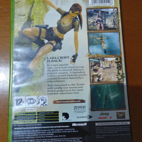 Tomb Raider: Legend Xbox game