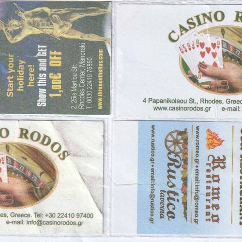 Transport tickets used, pack of 12, Rhodes RODA urban transport
