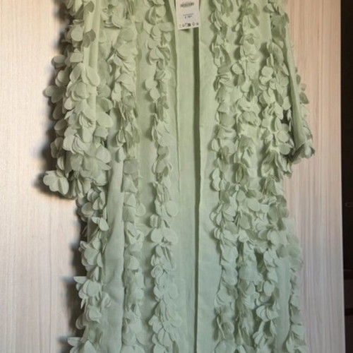 Zara Petal Coat New, Size M, Pastel Color