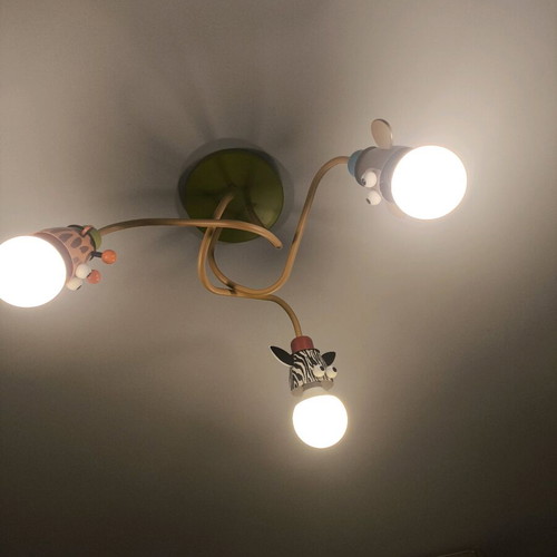 Philips Zoo ceiling light with 3 lights like new, kids room