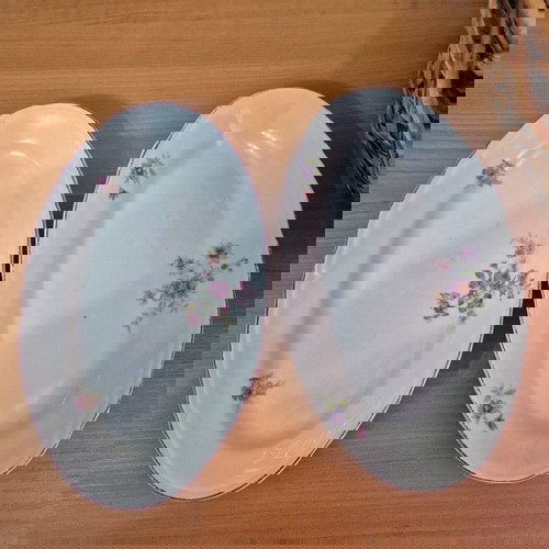 Порцеланови плата като ново, комплект с 6 елипсовидни и 2 подарък