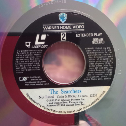 The Searchers LaserDisc 1956 like new