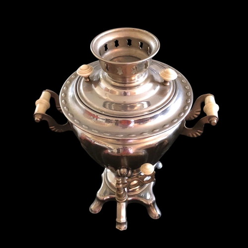 Russian electric samovar used
