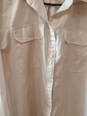 J.Crew women's summer shirt long sleeve size US12 gold like new
