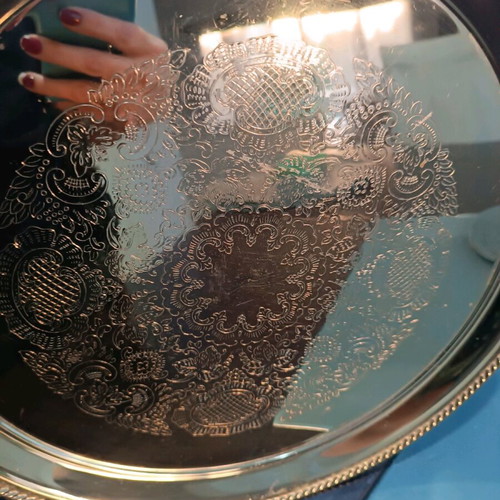 Exclusive Vintage 24K Gold Plated Tray like new, Swedish design