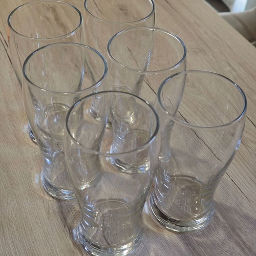 Beer Glasses set of 6 new, 50 cl, 16 cm height