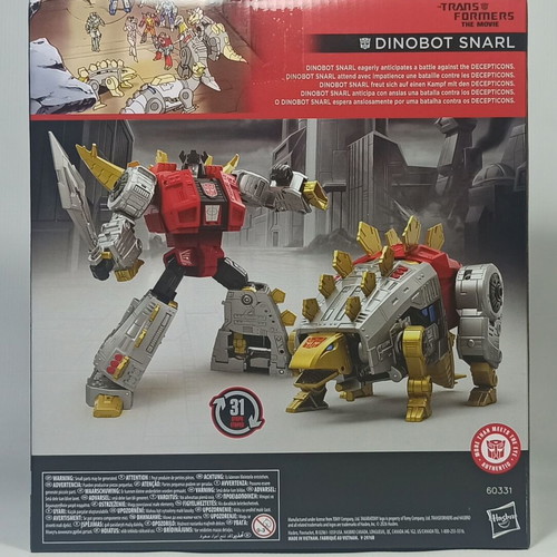 Transformers Studio Series G1 Dinobot Snarl Leader Class new