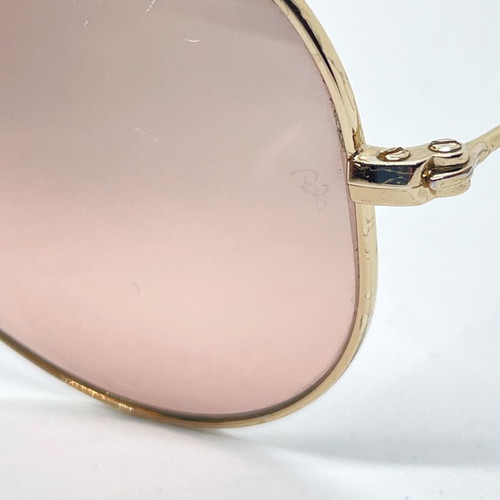 Ray-Ban Aviator RB3025 sunglasses used, pink and gold