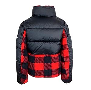 Columbia red flannel puffer