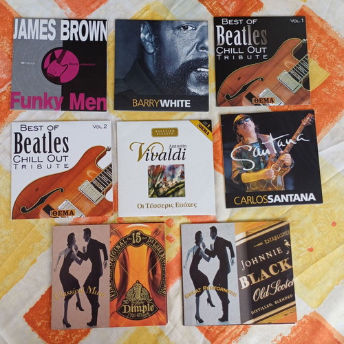 8 Music CDs new collection including James Brown and Santana
