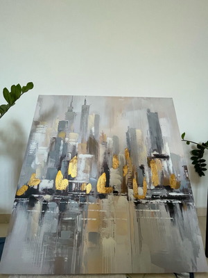 Modern abstract painting like new 1.00x1.00m