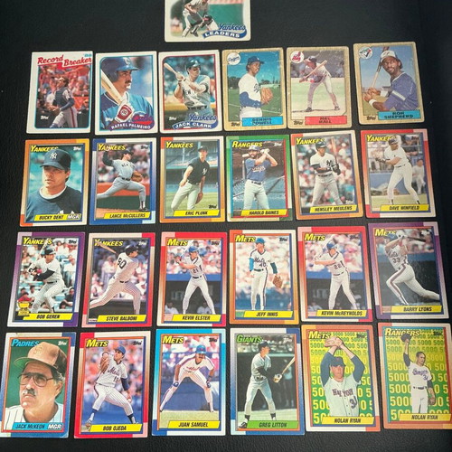 Baseball Cards used, authentic