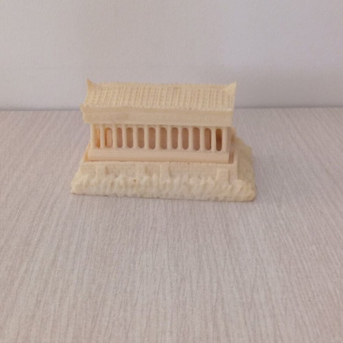 Alabaster Acropolis Statue like new, 6×10×6 cm