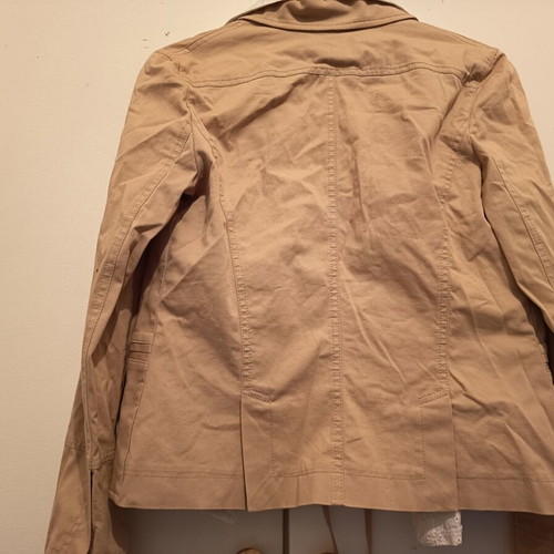 Women's suit set like new, beige, large jacket, pants size 36